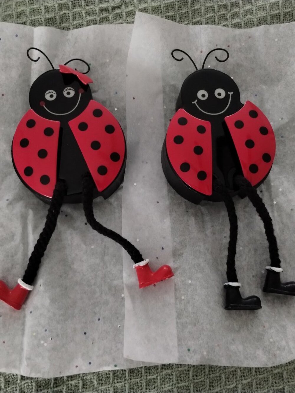 Ladybug shelf sitters( boy& girl)